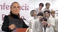 ¿Sheinbaum se volvió ARMY? Pide a Corea del Sur más conciertos de BTS para México