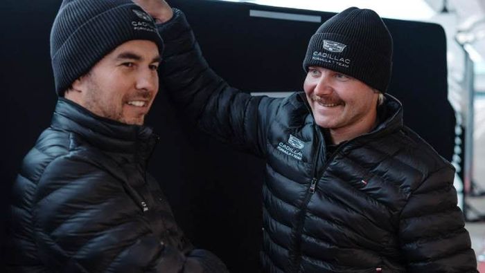 Checo y Bottas | X: @Cadillac_F1