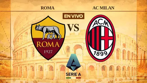 Roma vs AC MIlan EN VIVO Serie A Jornada 22