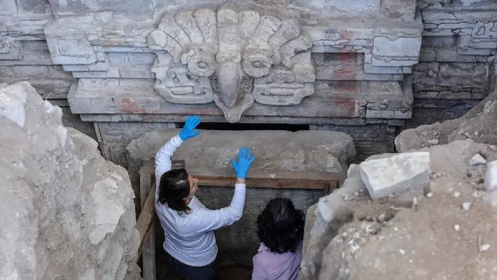 Descubren impresionante tumba zapoteca del año 600 en Oaxaca
