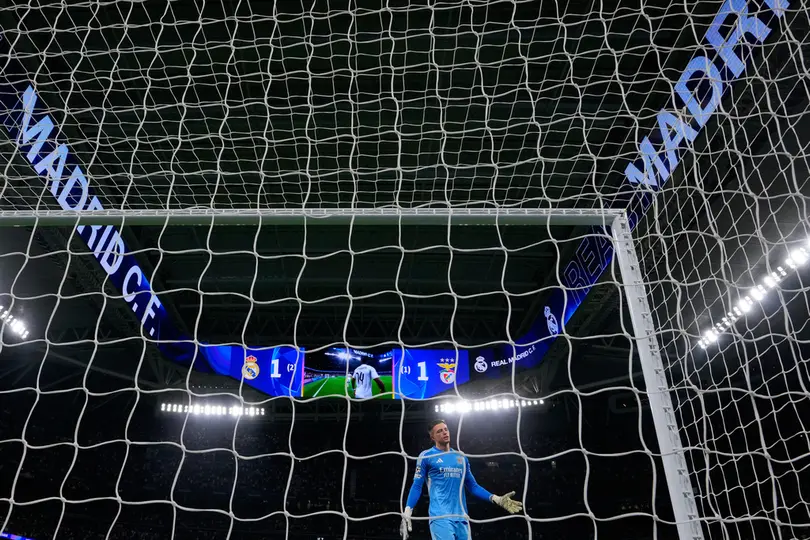 Estadio Santiago Bernabéu previo a juego de Champions League I AP
