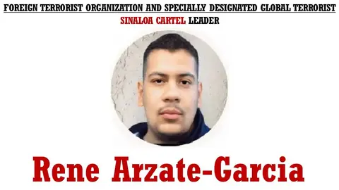 René Arzate García, conocido como “La Rana”. / X: @FBIMostWanted