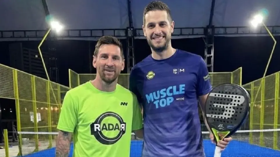 Lionel Messi con Adrián Marcelo I G:@adrianmercelo10