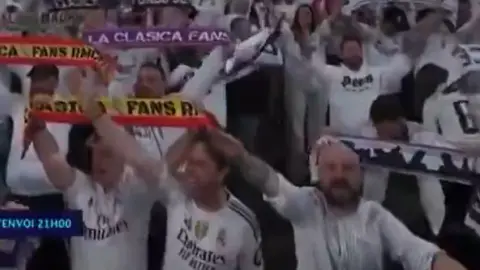 Aficionado del Real Madrid es expulsado del Santiago Bernabéu tras gestos fascistas I CAPTURA DE PANTALLA