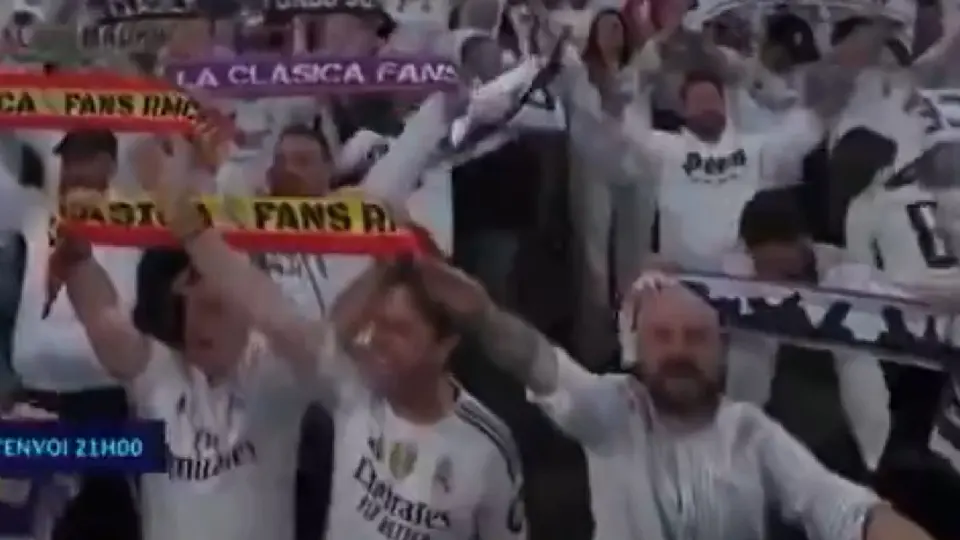Aficionado del Real Madrid es expulsado del Santiago Bernabéu tras gestos fascistas I CAPTURA DE PANTALLA