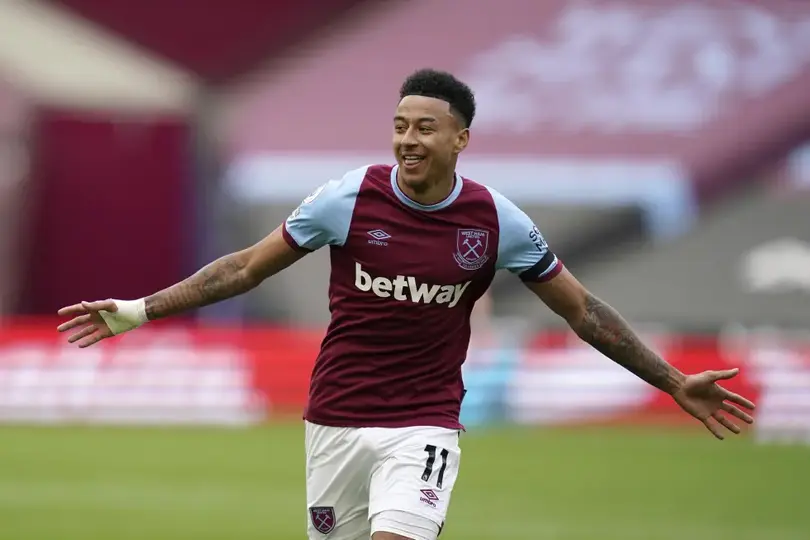 Jesse Lingard en celebración con West Ham | AP