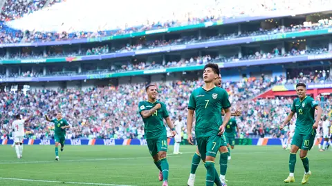 Miguel Terceros celebra en el partido de Bolivia contra Surinam en el Repechaje Internacional rumbo al Mundial 2026 | MEXSPORT