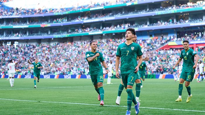 Miguel Terceros celebra en el partido de Bolivia contra Surinam en el Repechaje Internacional rumbo al Mundial 2026 | MEXSPORT