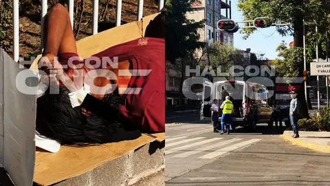 Los paramédicos no pudieron hacer mucho por el hombre, que mejor prefirió retirarse de la gente / FB: @AlconOnce.