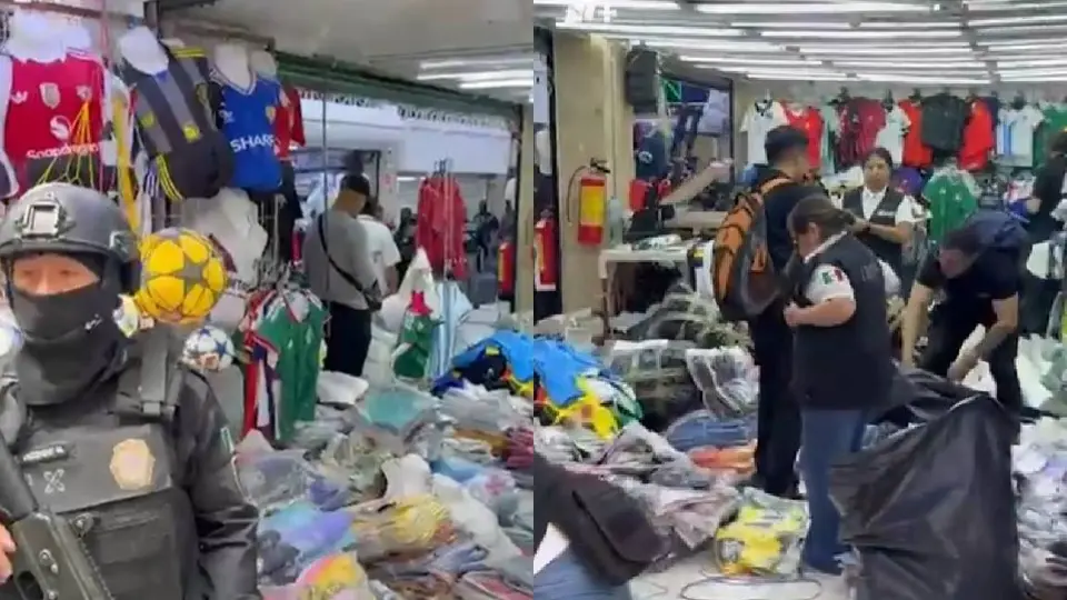 Principalmente decomisaron playeras y balones del Mundial/N+