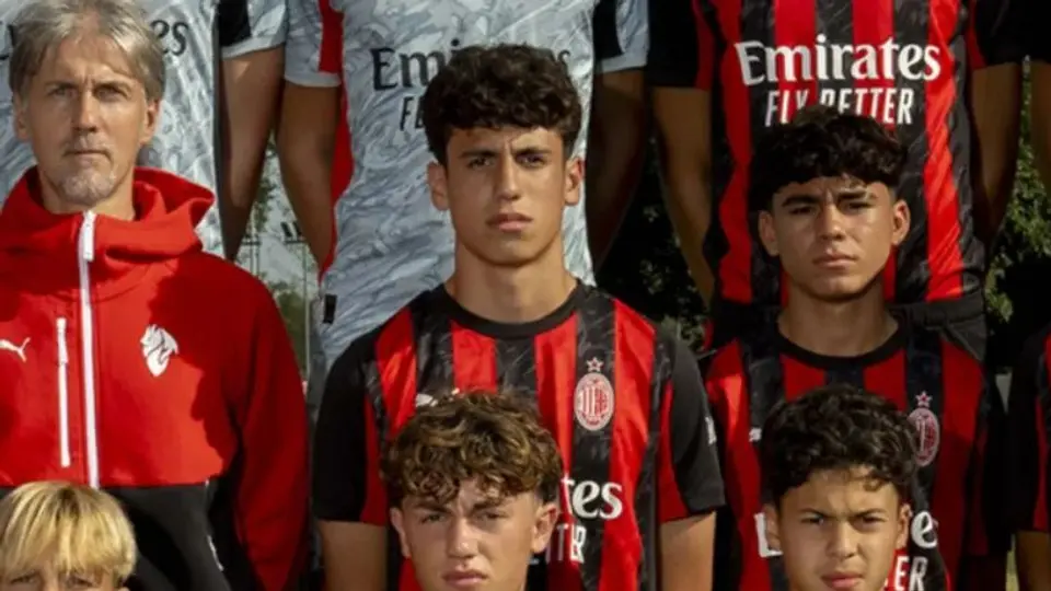 Matteo Zanacca, jugador mexicano de los equipos juveniles del Milan | Sitio Web del AC Milan
