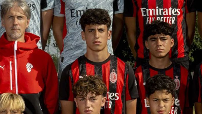 Matteo Zanacca, jugador mexicano de los equipos juveniles del Milan | Sitio Web del AC Milan