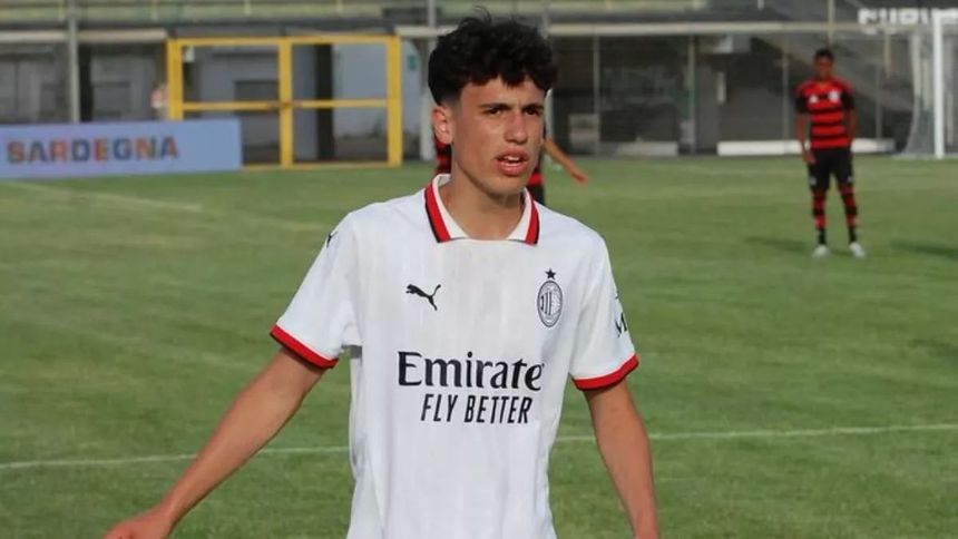 Matteo Zanacca, jugador mexicano de los equipos juveniles del Milan | X: @yeudielpacheco