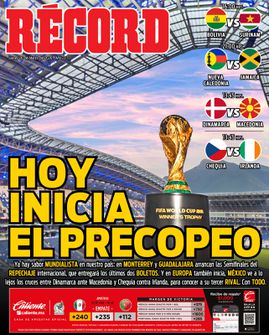 Portada RÉCORD 26 de Marzo de 2026