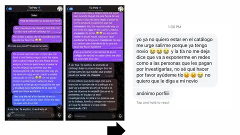 En redes circulan conversaciones de supuestas víctimas con la Tía Paty