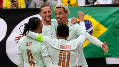 Mbappé lidera a Francia ante un Brasil sin contundencia y con un Vinicius gris