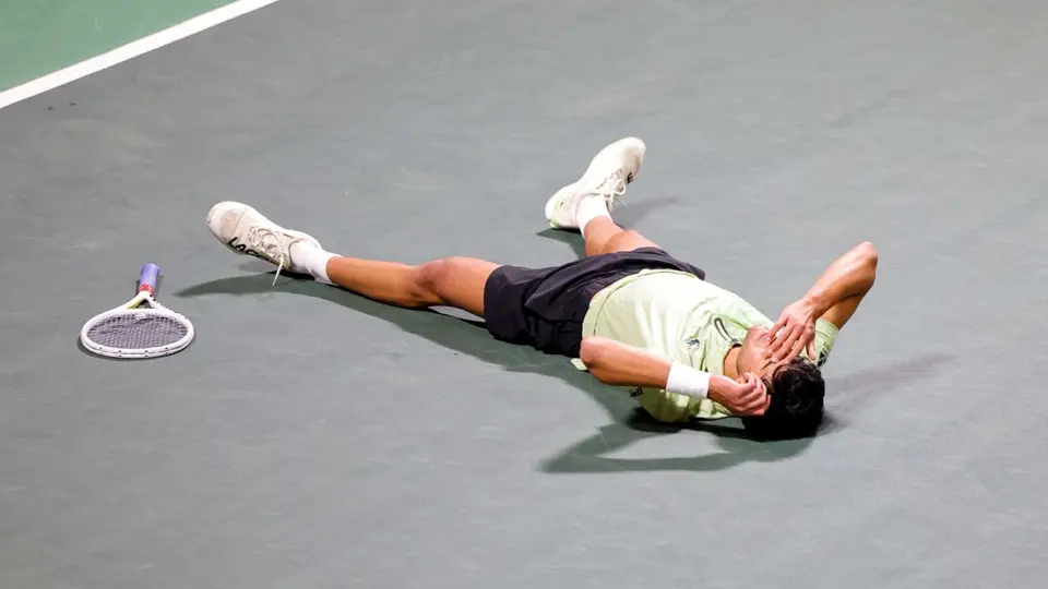 Rodrigo Pacheco tras derrotar a James Duckworth I MORELIA OPEN