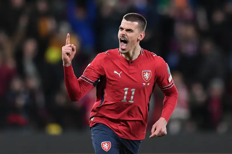 Jan Kliment tras anotar el gol de la victoria para República Checa ante Irlanda | AP