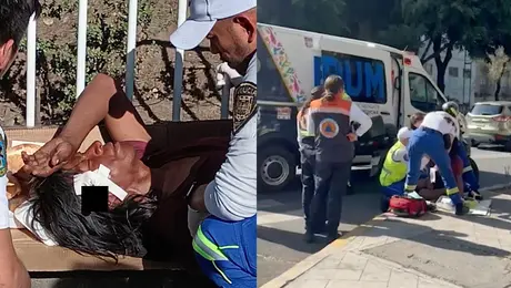VIDEO: Hombre con picahielo en la cabeza rechaza ayuda médica y pide que lo dejen en paz
