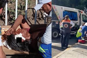 VIDEO: Hombre con picahielo en la cabeza rechaza ayuda médica y pide que lo dejen en paz