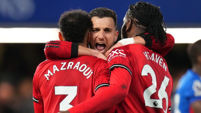 Jugadores de Manchester United en celebración en la Premier League | AP