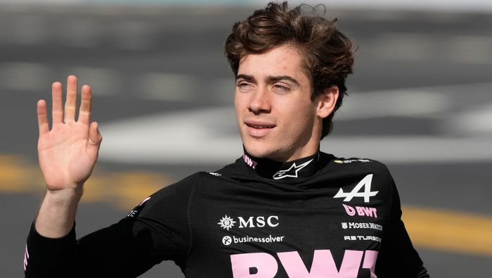 Franco Colapinto durante la exhibición de Fórmula 1 en Alpine | AP