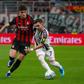 Davide Bartesaghi y Francisco Conceicao en el partido de AC Milan contra Juventus | AP