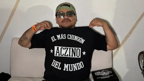 Aczino presumió su nueva playera por ganarse el tricampeonato de la FMS / Jorge Reyes