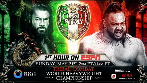 Roman Reigns vs Jacob Fatu en un combate tribal | Captura de pantalla