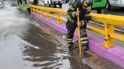Lluvias y granizo activan alerta naranja en varias alcaldías de CDMX