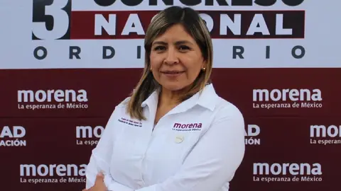 La dirigente estatal de Morena, Anabel Alcocer, fue quien interpuso la denuncia ante la FGR / FB: @anabel.alcocer.2025