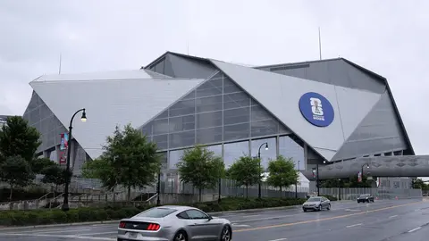 Panorámica del Estadio Mercedez Benz en Atlanta | AFP