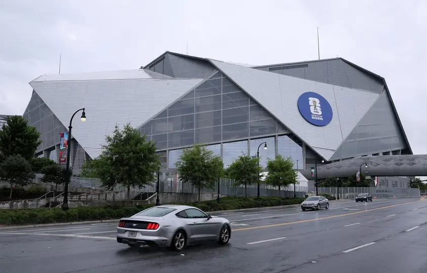 Panorámica del Estadio Mercedez Benz en Atlanta | AFP