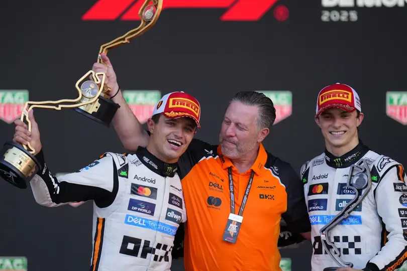 McLaren en el podio del Gran Premio de Mónaco en la Temporada 2025 de F1 | RED BULL
