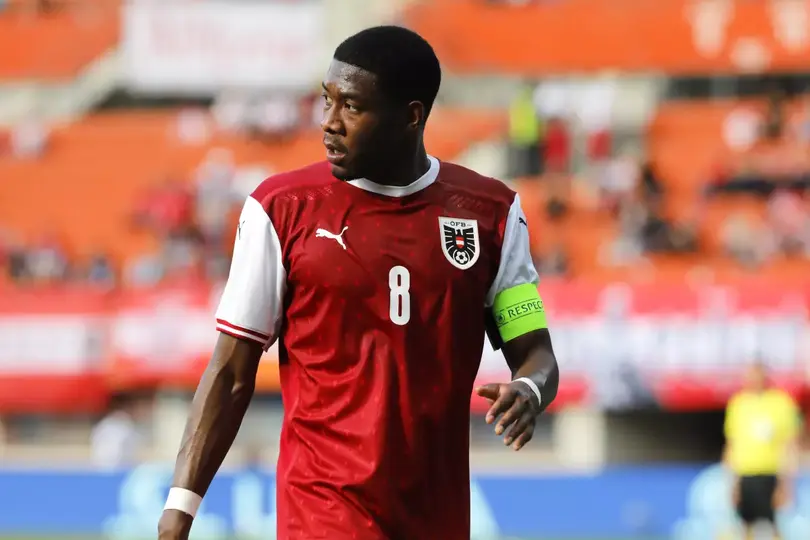 David Alaba en juego con la selección de Austria | AP
