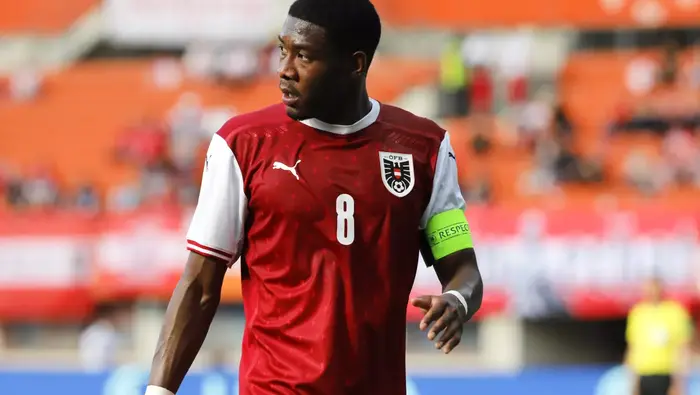 David Alaba en juego con la selección de Austria | AP