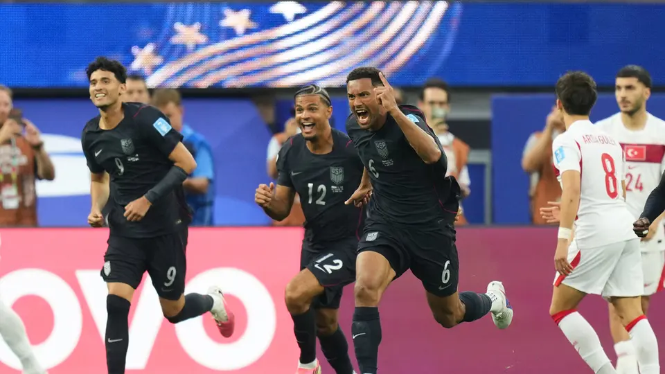 Estados Unidos celebra la anotación ante Turquía | AP