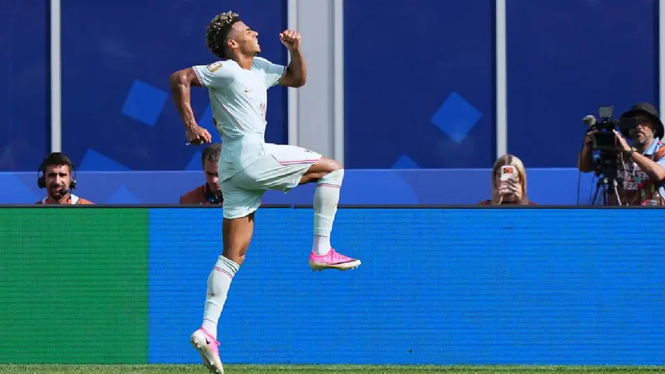 Desire Doue, jugador de Francia | AP