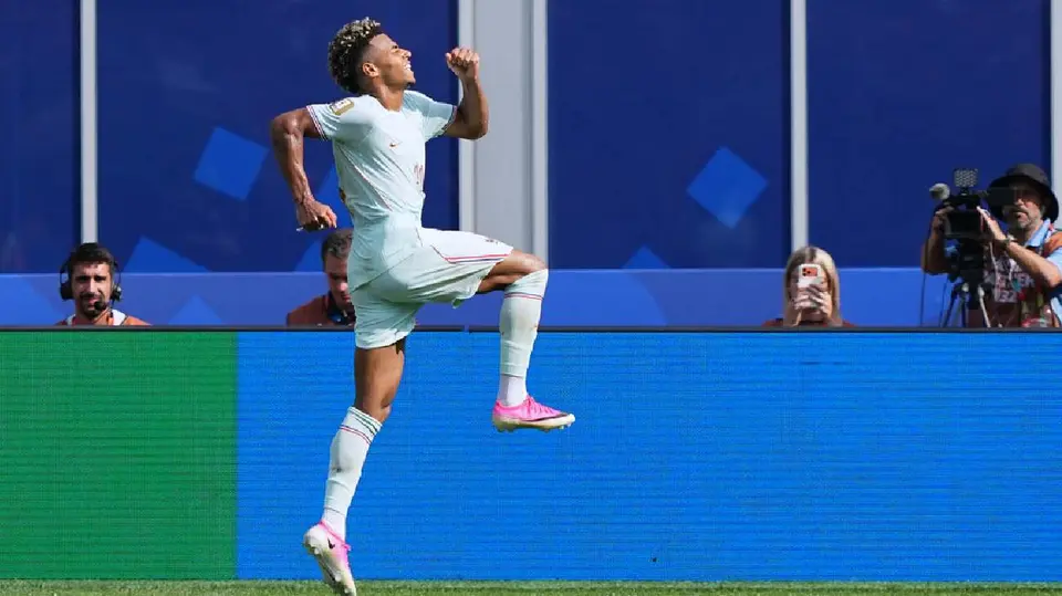 Desire Doue, jugador de Francia | AP