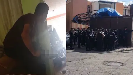 VIDEO: Hombre armado tomó como rehenes a su familia para impedir que lo anexaran en el Edomex