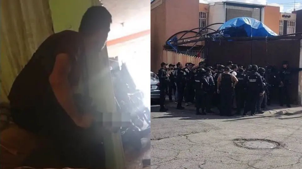 VIDEO: Hombre armado tomó como rehenes a su familia para impedir que lo anexaran en el Edomex