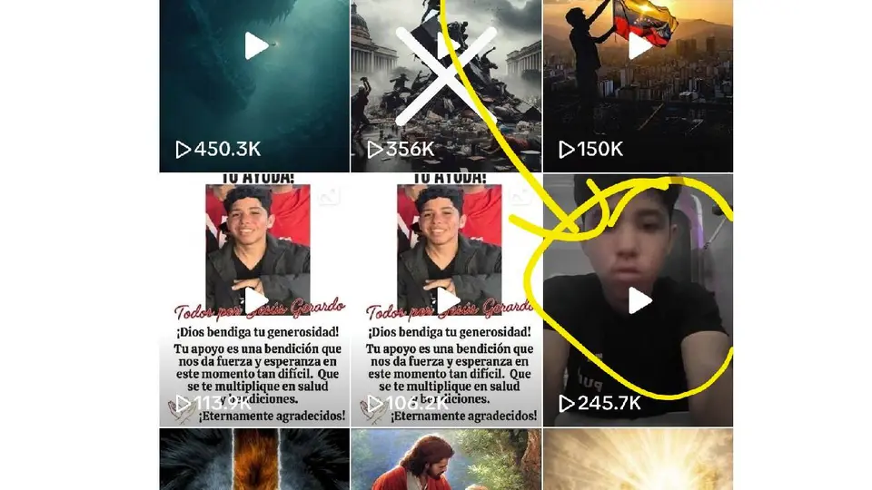 Jesús López El Servidor aseguró en su video que compartía un mensaje que, según él, le fue revelado antes de los acontecimientos./ Captura de pantalla