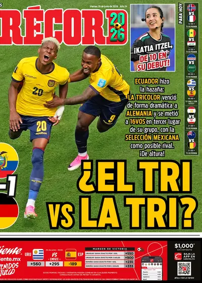 Portada RÉCORD 26 de Junio de 2026