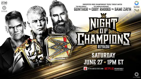 WWE Night of Champions 2026: Cartelera, horario y dónde ver el evento