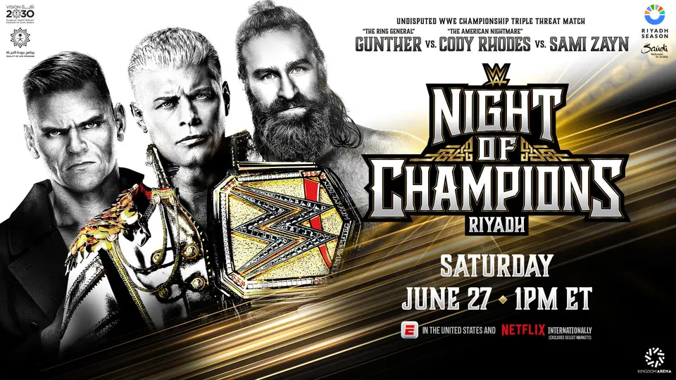 WWE Night of Champions 2026: Cartelera, horario y dónde ver el evento