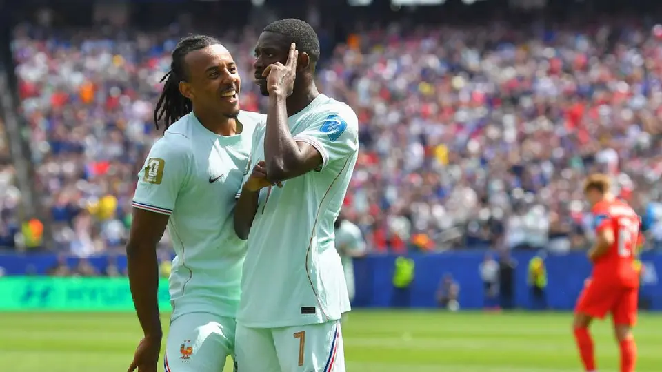 Tercer gol de Dembélé con Francia | AP