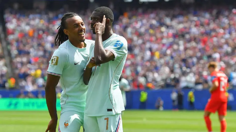 Tercer gol de Dembélé con Francia | AP