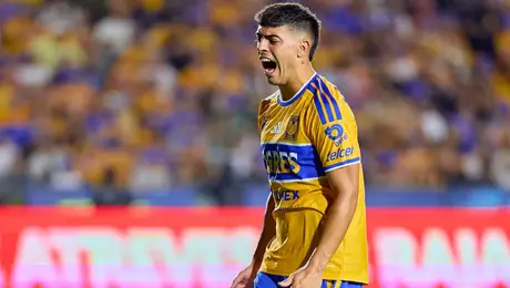 ¿Enojado? Brunetta sale alegando del campo entre abucheos en el debut de Tigres en el Volcán