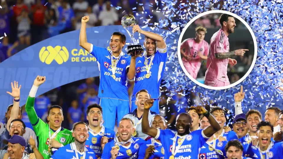 Cruz Azul enfrentará al Inter Miami de Lionel Messi por la Campeones Cup