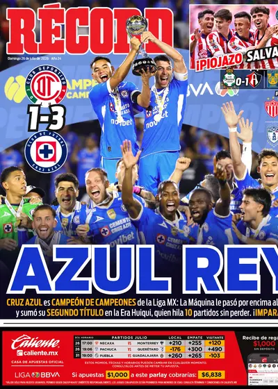 Portada RÉCORD 26 de julio de 2026